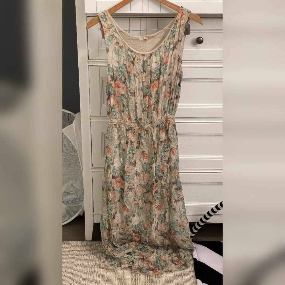 Prontomoda Giusy Floral Sleeveless Dress